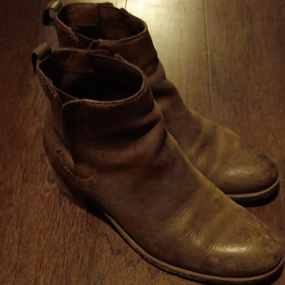 Kork-Ease Brown Ankle Booties